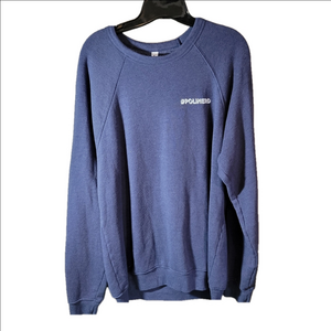 Polinerd madame premier crewneck sweatshirt blue lux fleece XL bella&canvas
